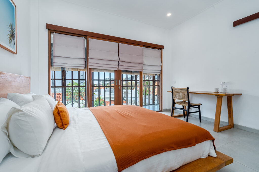 BETA semi deluxe surf camp Bali room interior